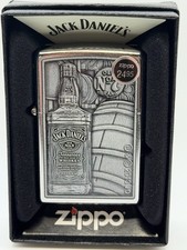Vintage 2013 Jack Daniel’s Bottle & Barrel Chrome Zippo Lighter New B12 picture