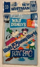 WHITMAN DISNEYWORLD FUN PAC 3 PACK SEALED 9.2 NEAR MINT- picture