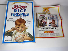 Rare Vintage 1981 Kellogg's Rice Krispies Cereal Box with Original Coupons Ads picture