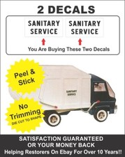 Vintage   Mighty Dump Truck Sanitation Sanitary Service Decals For Tonka picture