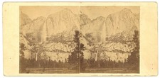 YOSEMITE STEREOVIEW - Yosemite Falls - E Anthony [Charles Weed ] c1859 picture