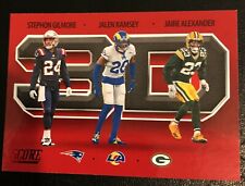 STEPHON GILMORE-JALEN RAMSEY-JAIRE ALEXANDER/2021 PANINI SCORE RED FOOTBALL CARD picture