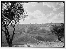 Photo:Jerusalem Israel 1930s View from South Cityscape Walls picture