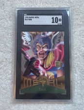 1995 Marvel Metal #13 Thor SGC 10 - POP 2 - THOR Marvel Metal rc Avengers RARE picture
