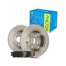 PHILTOP Rear Brake Pads and Rotors kit Fit for Toyota 2012-2017 Camry, Lexus ... picture