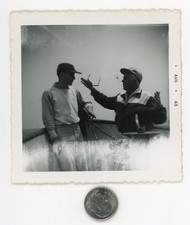 Vintage 1963 PARANORMAL photo / Lying FISHERMEN are Quietly Consumed by Sea Fog picture
