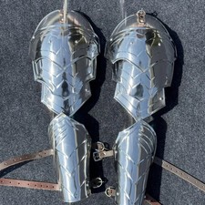 Medieval Knight Steel Pauldrons Armour Shoulder Larp Wearable Battle Warrior Sho picture
