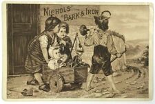 Nichols Bark & Iron Tonic Quack Medicine Billings Clapp & Co Children Play Card picture