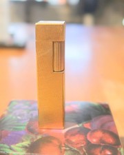 Rare Vintage Cube Cartier Lighter - 18k Yellow Gold Plated, Tested picture
