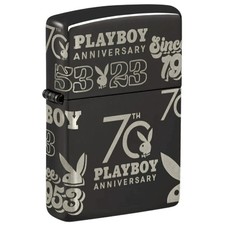 Zippo Playboy 70th Anniversary High Polish Black 48717 picture