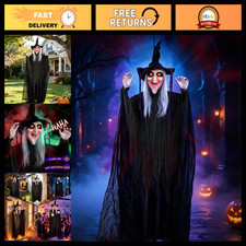 6ft Large Hanging Witch - Scary Halloween Decoration for Indoor & Outdoor Use picture