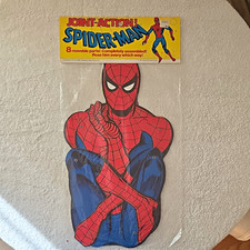 Vintage Our Way Studios Spider-Man Jointed Paper Poster Marvel 1977 Unframed picture