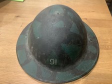 ww1 doughboy helmet m 1917 Camo Painted With Full Liner picture