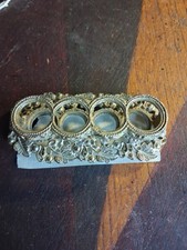 Beautiful Vintage 1960s Ornate Metal Tube Lipstick holder made by The Bucklers. picture