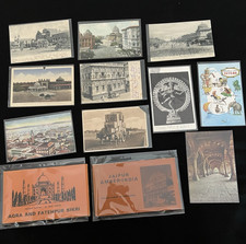12 India/Ceylon Postcards & Booklets Jaipur Bombay Calcutta Agra 2 Booklets 40pc picture