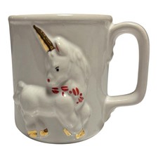 Vintage Unicorn Coffee Mug Fantasy Magical Horse Kitschy Cute picture