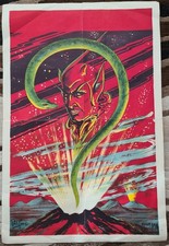 Antique 1920s Moody Bros Birmingham Magic Poster Mysteries Devil Harry Gold picture