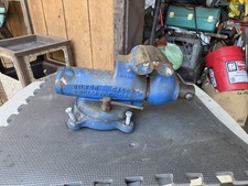 VINTAGE Wilton Cadet 5″ #9150 Blue Bullet Bench Vise With Swivel Base 6” Opening picture