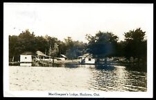 HARLOWE Ontario 1950 MacGregor's Lodge. Real Photo Postcard picture