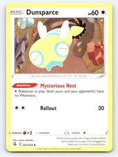Dunsparce 207/264 Uncommon Fusion Strike Pokemon Near Mint picture