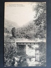 Old postcard 19 - LAVAL sur LUZÈGE (Corrèze) Le PONT ROUGE picture