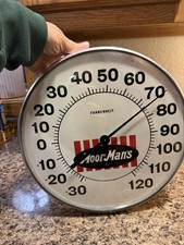 Vintage MoorMan’s Feed Advertising Thermometer 12” Works Great shape Collector picture