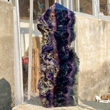 29LB Large Natural color fluorite section quartz crystal sheet mineral specime picture