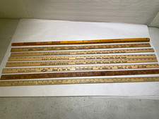 8 Yardstick Wood Wooden Ruler Lot Advertising Sign Art Craft Hobby picture