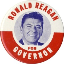 Scarce 1966 Ronald Reagan FOR GOVERNOR of California Campaign Button picture