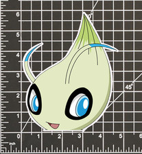 Celebi POKEMON STICKER DECAL -Peeker Peeking- 7 Different Sizes picture