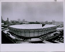 LG827 1982 Original Photo METRODOME DAMAGED Roof Collapsed Deflated Building picture