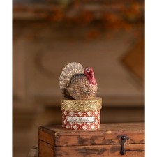 Bethany Lowe Thanksgiving Little Turkey On Box TL5368 picture