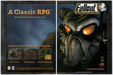 Fallout 2 - RPG Classic PC Game - Vintage Original Print Ad/Poster Promo 1998 picture