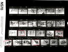 LD345 1978 Orig Contact Sheet Photo DETROIT RED WINGS vs ST LOUIS BLUES HOCKEY picture