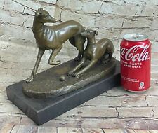 After Pierre-Jules Mene Two greyhounds at play French European Bronze Sculpture picture