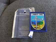 Land's Edge Australia Vintage Woven Badge Iron on Patch  picture