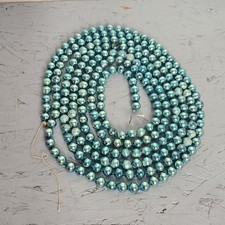 Vintage Mercury Glass Blue Beads 102