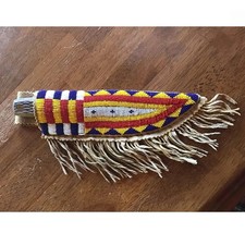 Indian Beaded Native American Sioux Handmade Knife Sheath picture