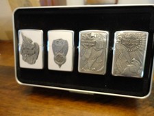 HARLEY DAVIDSON 4 EAGLE SET ZIPPO LIGHTER MINT IN BOX 1998 RARE HD162 picture