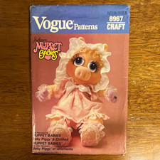 Vogue Patterns 8967 Sewing Pattern Jim Henson Muppet Babies Baby Piggy Doll picture