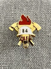Vintage Olympic 1984 LAFD Los Angeles Fire Department 84 Lapel Pin Pinback picture