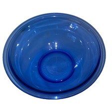 Look Vintage #323 PYREX Cobalt Blue Glass Mixing Bowl With Lip 1.5 L picture