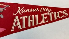 Vintage Kansas City Athletics MLB Baseball Pennant picture