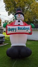Vtg 2005 Gemmy Airblown Inflatable Snowman Yard Decoration Xmas Christmas 12 ft picture
