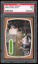 1971 Topps Brady Bunch Trading Card #79 Greg's Big Date PSA 7 picture