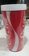 Vintage 70s Thermo Serv Coca-Cola Coke Tumbler Insulated Plastic Mug Red White picture