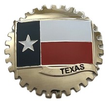TEXAS STATE FLAG CAR GRILLE BADGE EMBLEM picture