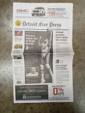 Bob Lanier Detroit Free Press Newspaper 5-12-2022- 1948-2022 1-section picture