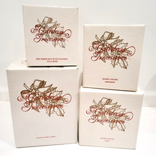 VINTAGE AVON NATIVITY HOLIDAY TREASURES CHRISTMAS 4PC SET COMPLETE BOXES FOAM picture