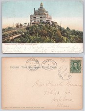 1906 Summit House Mt. Tom Holyoke Massachusetts Posted Postcard picture